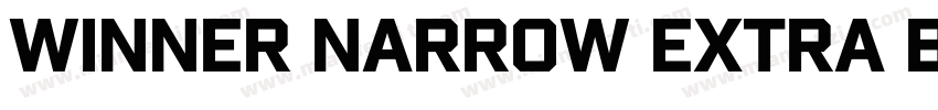 Winner Narrow Extra Bold字体转换